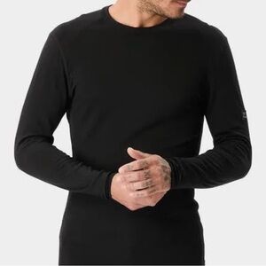 Cloud Veil Men's Black 100%Merino Base Layer